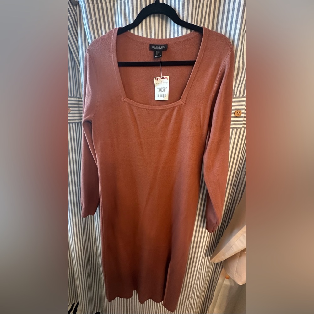 Rachel Zoe fitted midi dress with front spilt